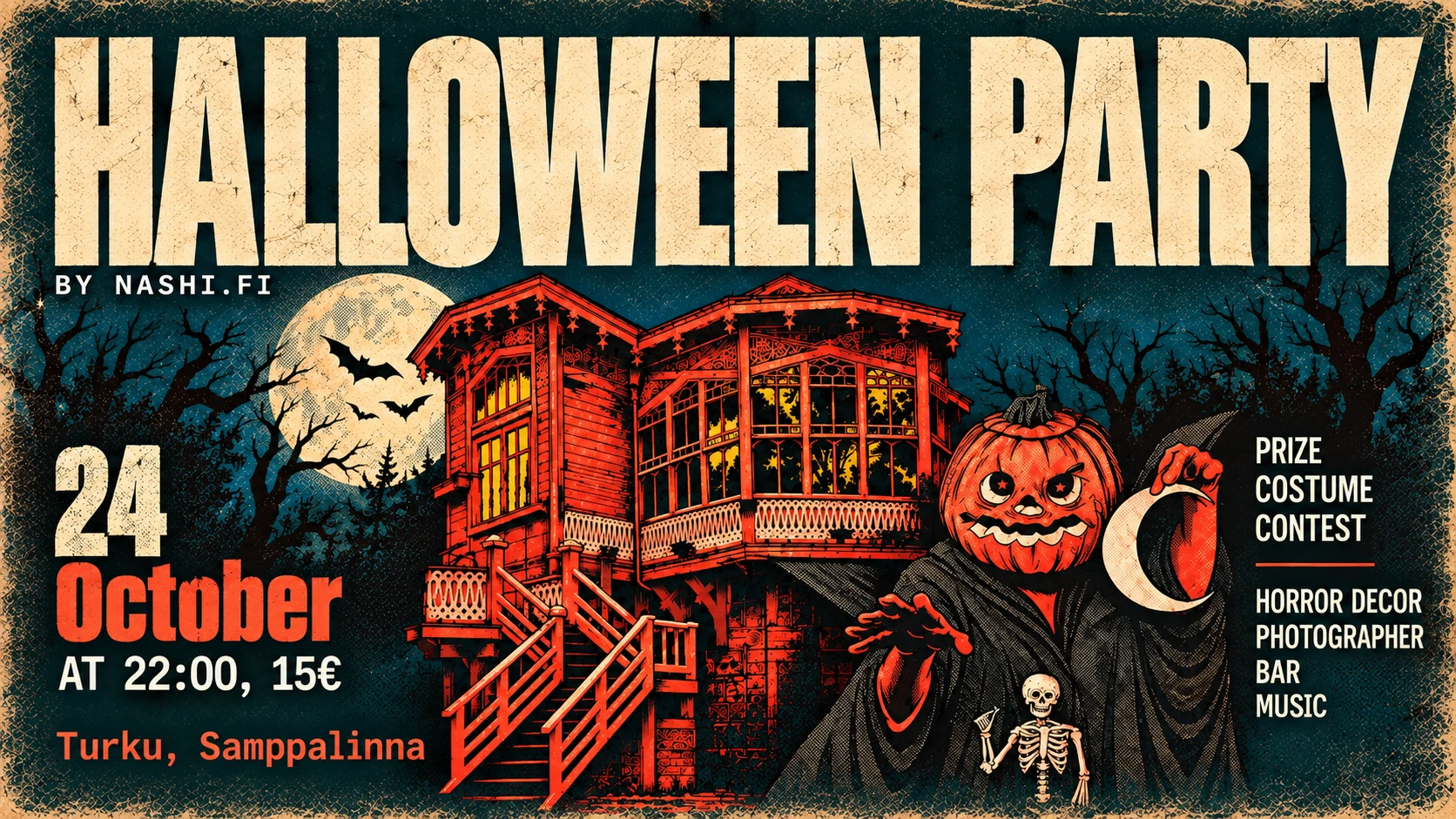 Афіша події «HALLOWEEN TURKU»