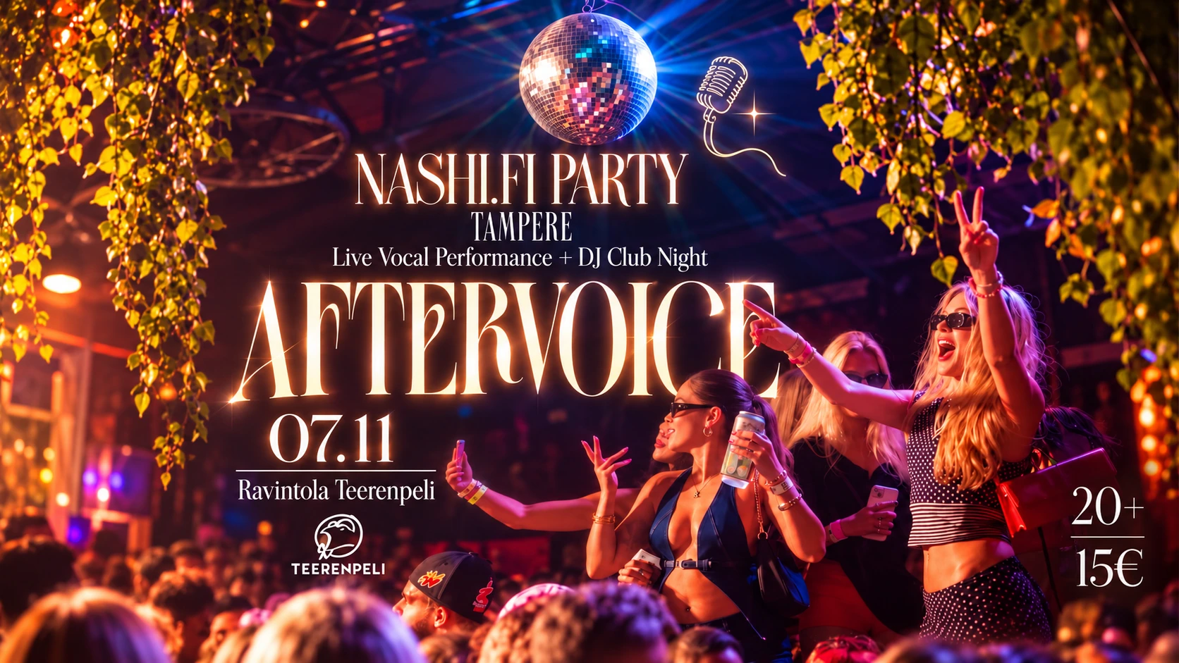 Афіша події «AFTERVOICE TAMPERE»